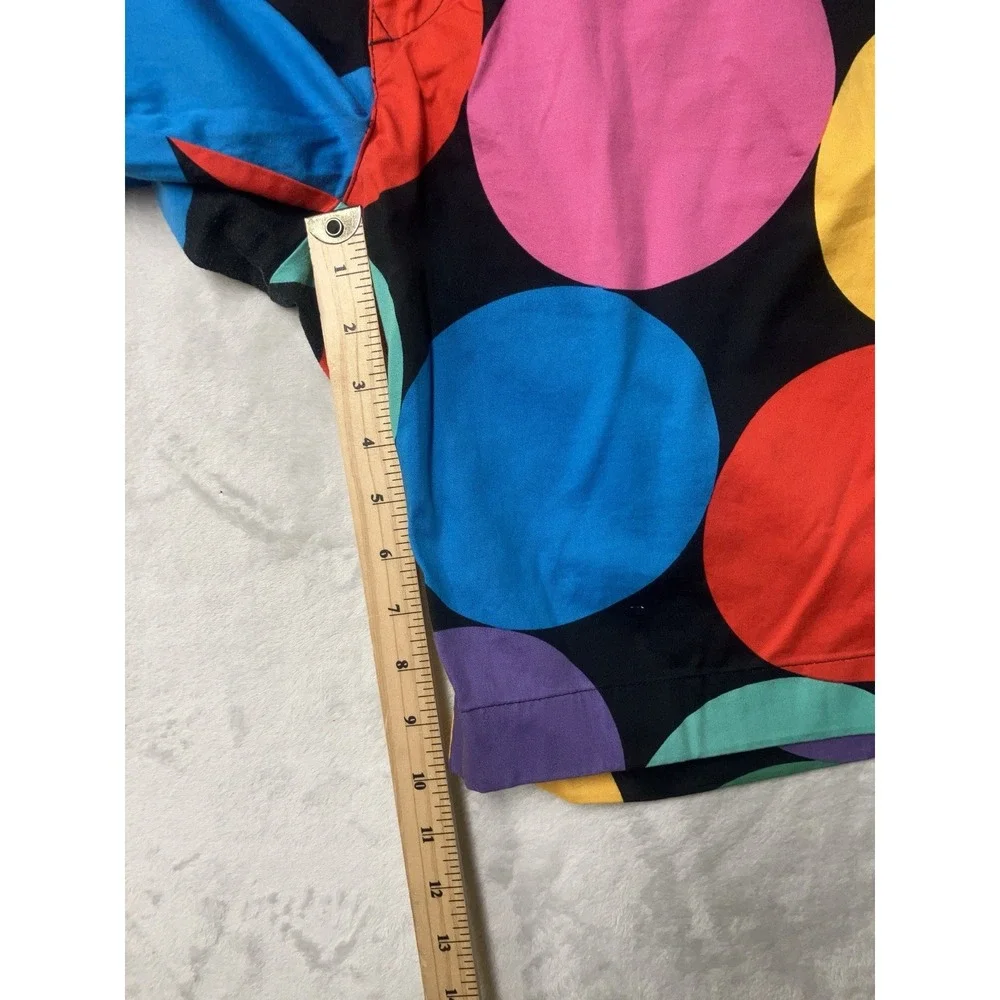 Loudmouth Golf Shorts Mens 34 (33x10) Multicolor Rainbow Circle Print AOP Chino